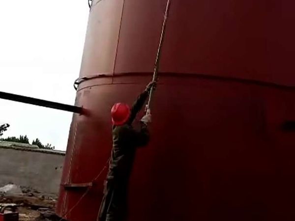 脱硫塔玻璃鳞片防腐施工案例